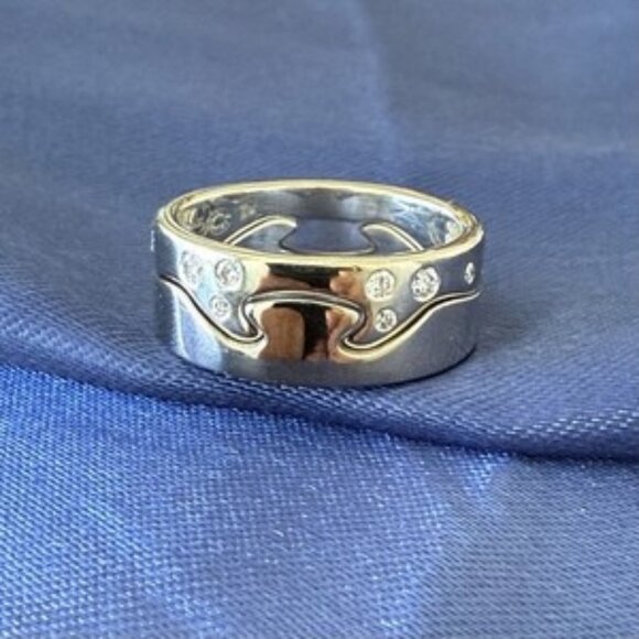 Georg Jensen Jewelry - 💍 Georg Jensen Fusion Ring – 18K White Gold & Natural Diamonds 💍
